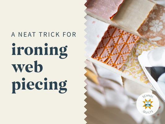 A neat trick for ironing web piecing