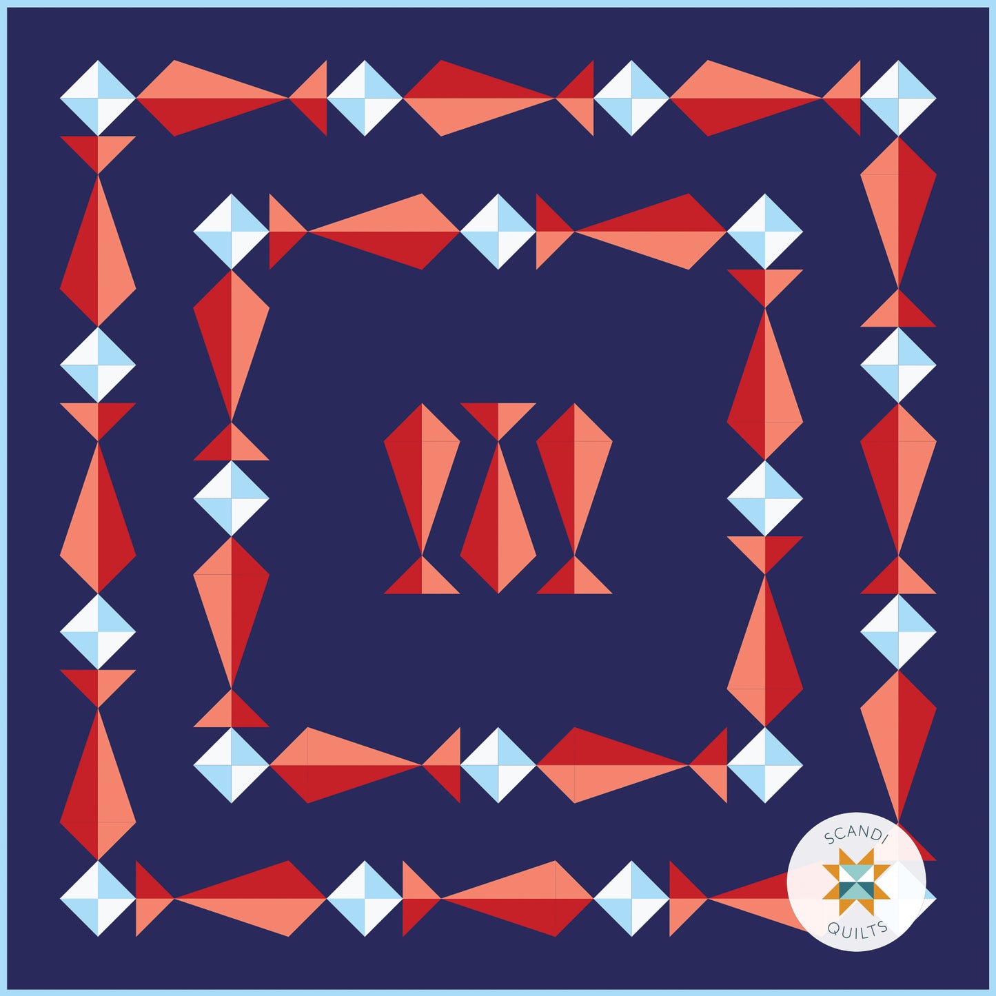 Atlantic herring quilt pattern