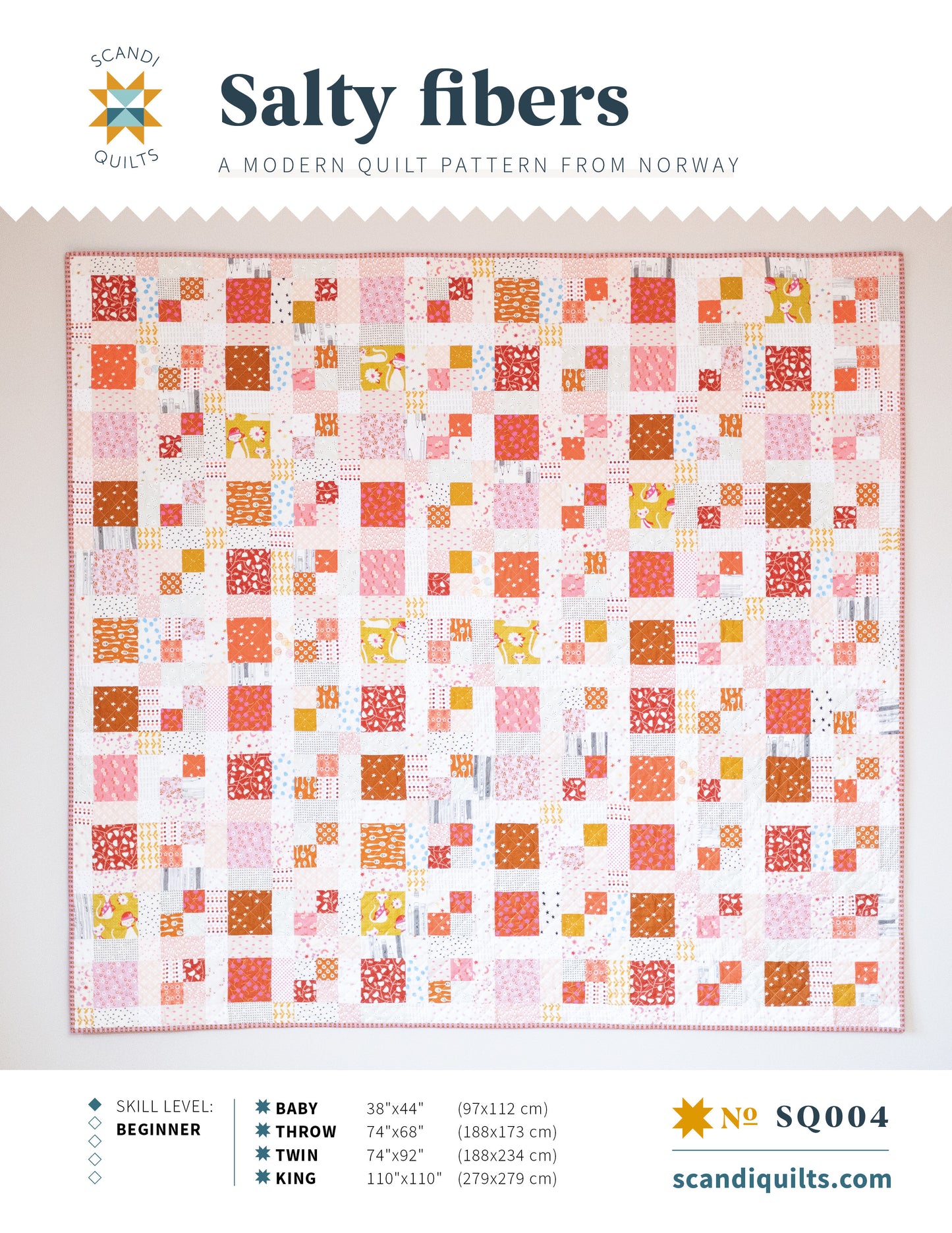 Salty fibers quilt pattern