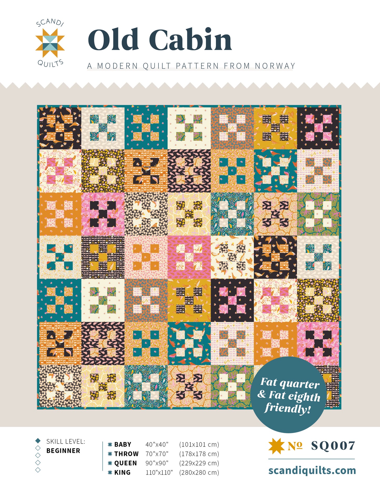 Old Cabin quilt pattern