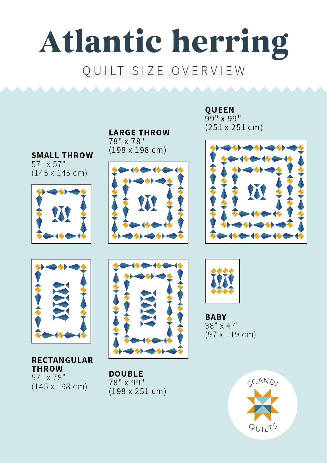 Atlantic herring quilt pattern