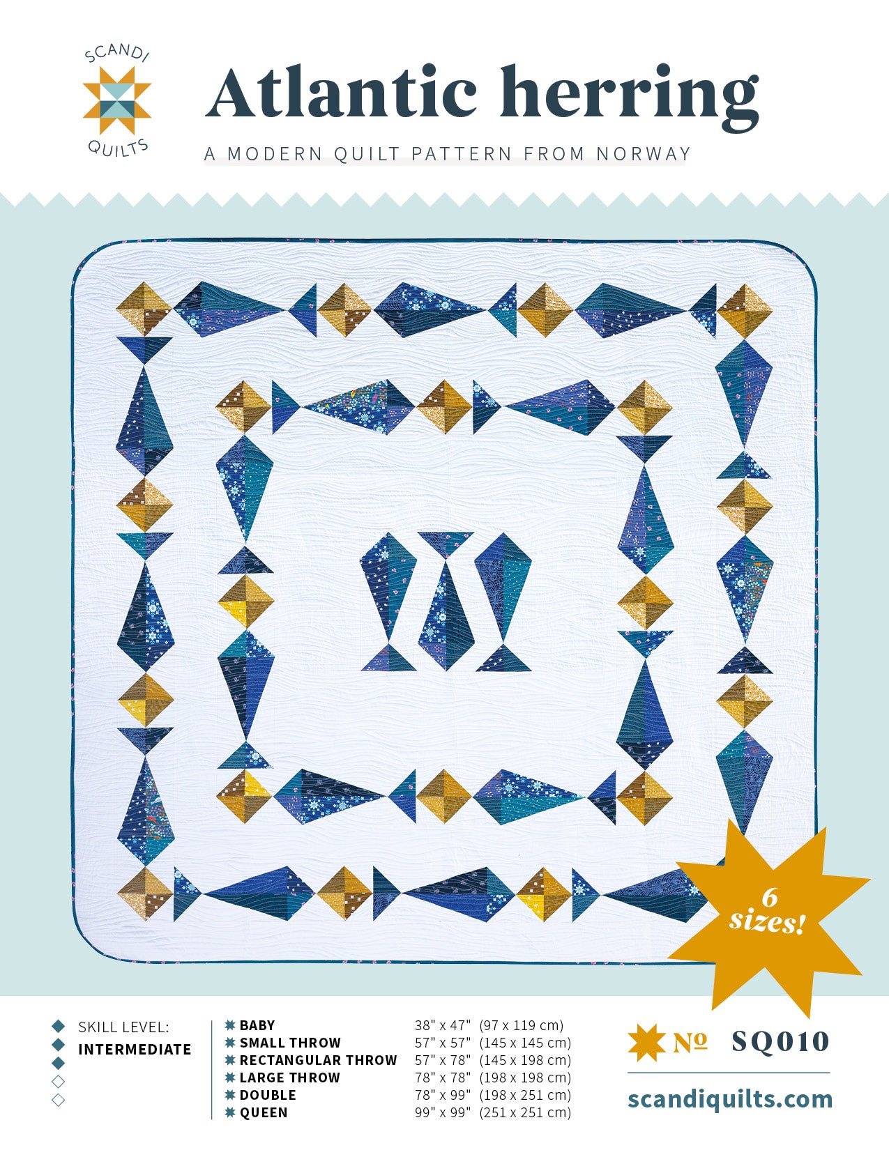 Atlantic herring quilt pattern