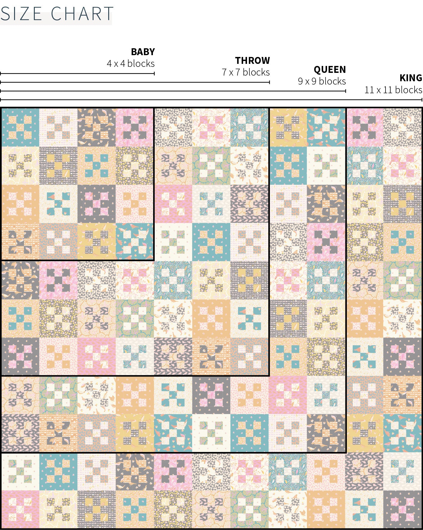 Old Cabin quilt pattern