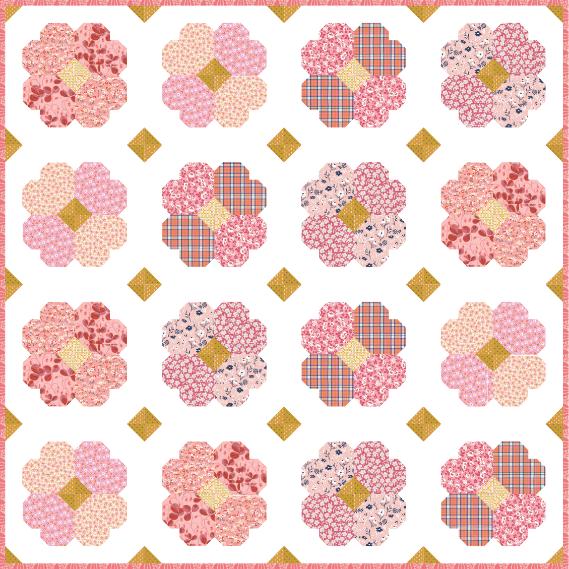 Waffles and Jam quilt pattern