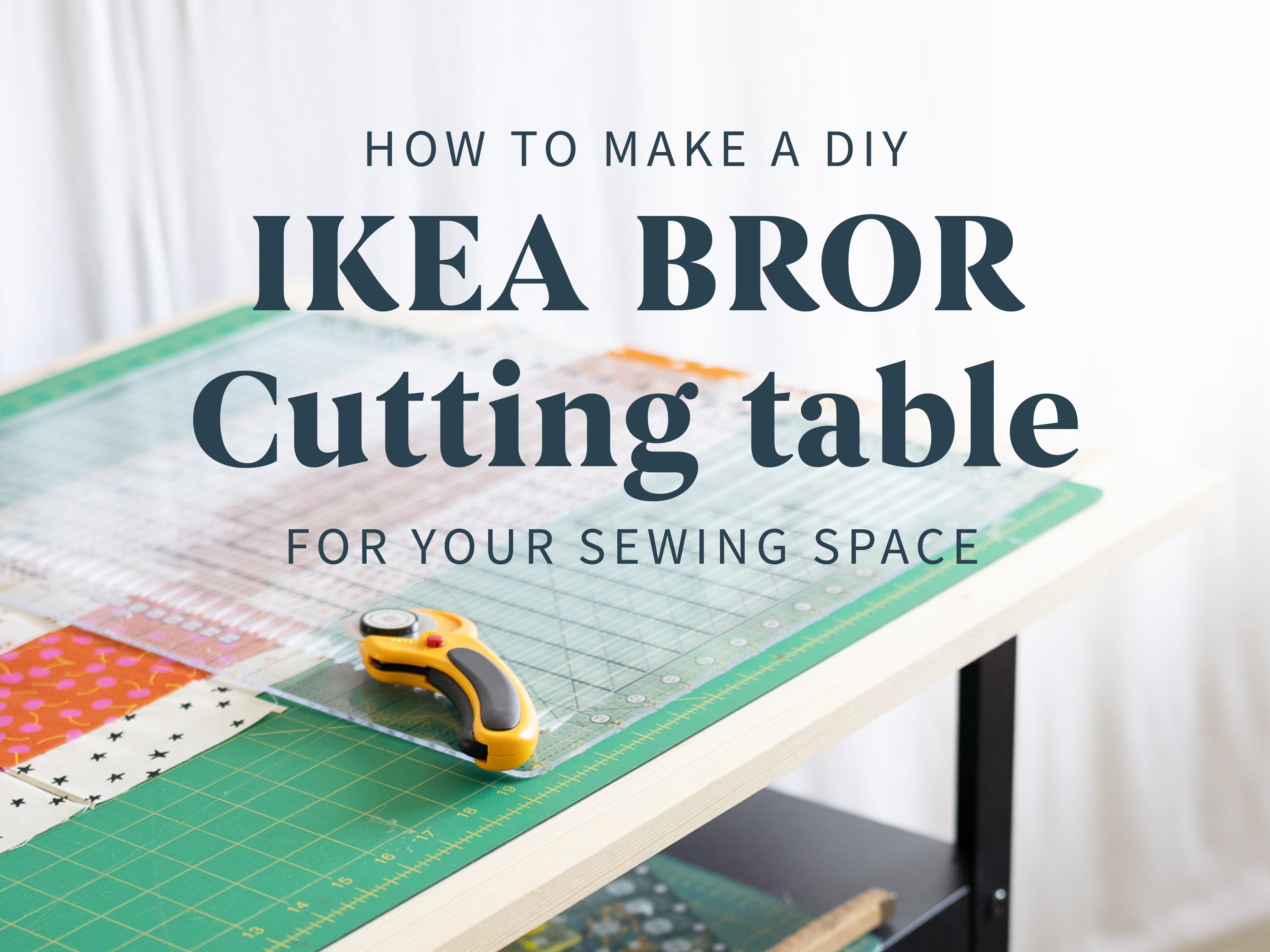 Bror Table How to turn your IKEA BROR utility cart into a cutting table – Scandiquilts