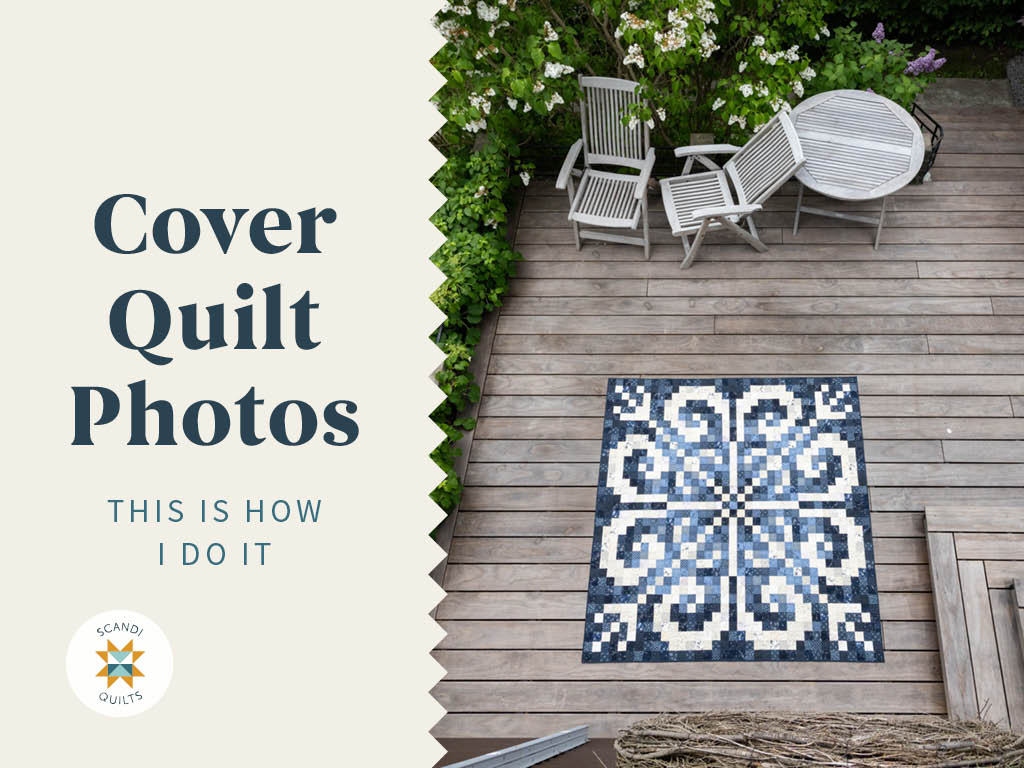 Cover quilt photos – this is how I do it