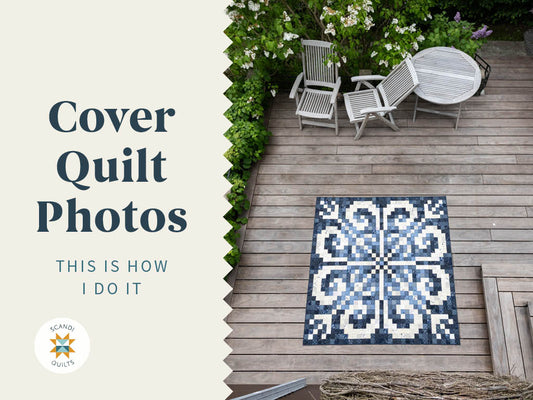 Cover quilt photos – this is how I do it