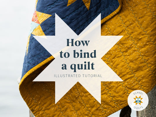 How to bind a quilt - a step by step tutorial