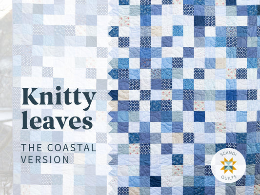 Knitty Leaves quilt: The coastal version