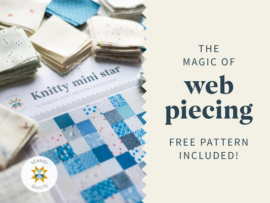 The knitty mini star and the magic of web-piecing