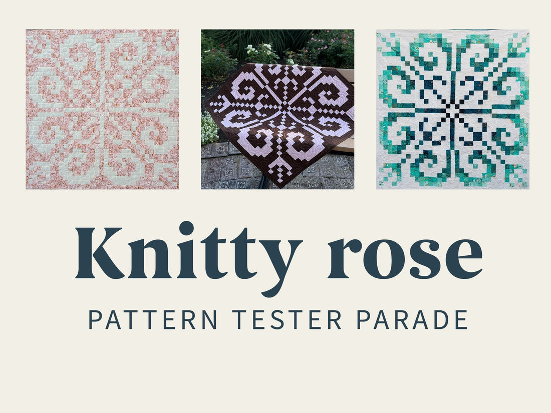 Knitty rose: Pattern tester parade