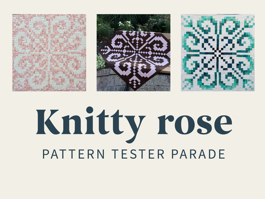 Knitty rose: Pattern tester parade
