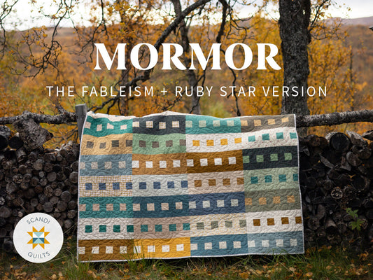Fabrics for my Mormor cover quilt