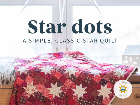 Star dots – a simple Nordic star quilt for Christmas