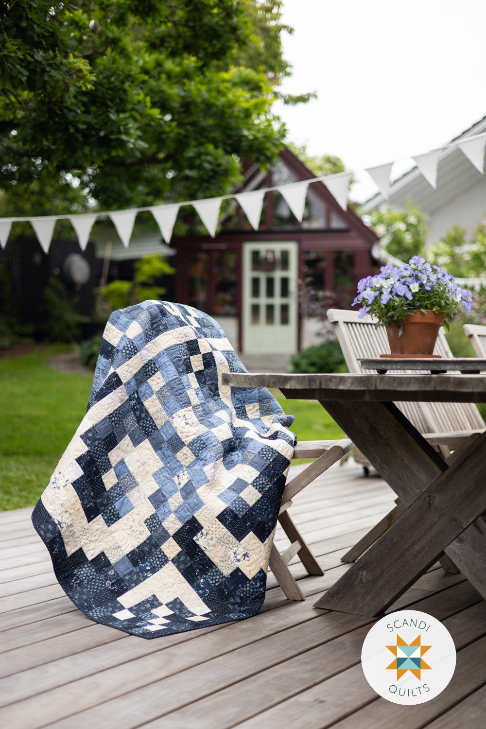 Knitty rose quilt pattern