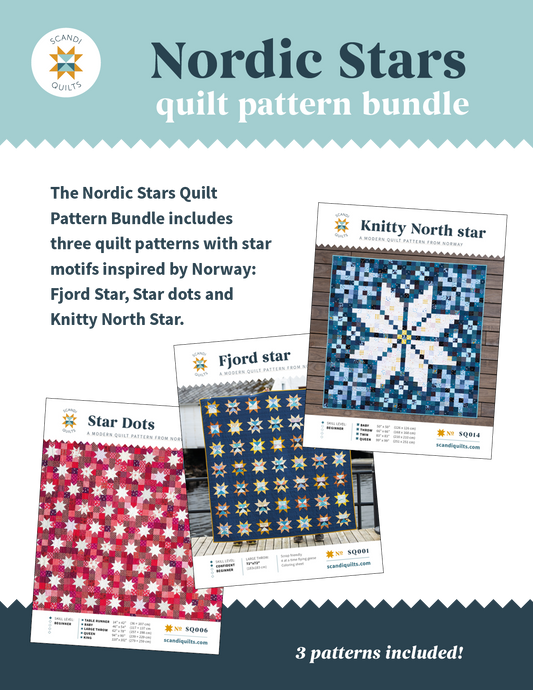 Nordic Stars quilt pattern bundle