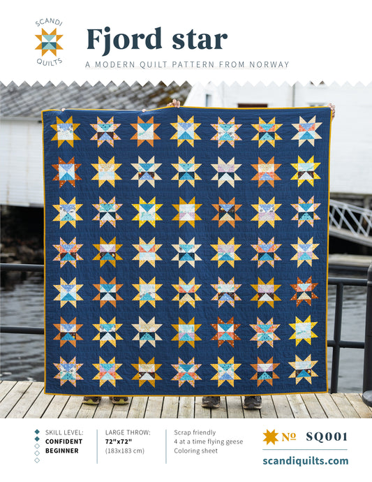 Fjord star quilt pattern