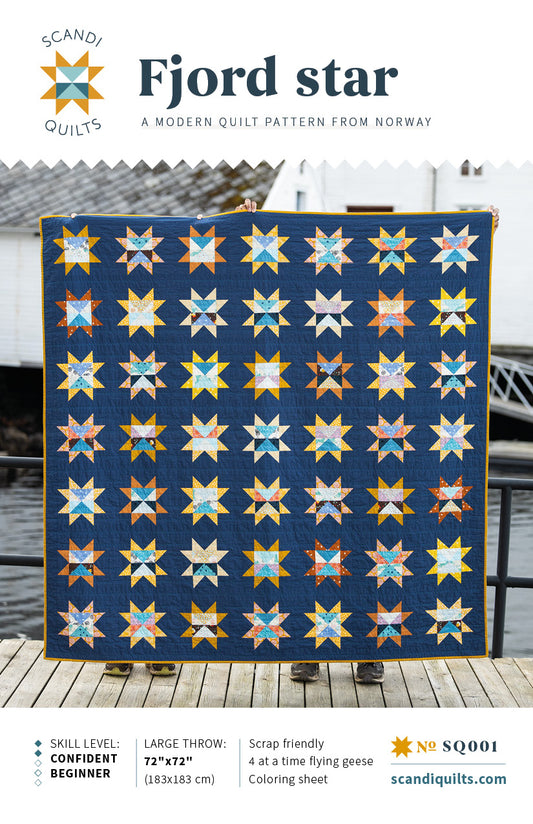 Fjord star quilt pattern (English)