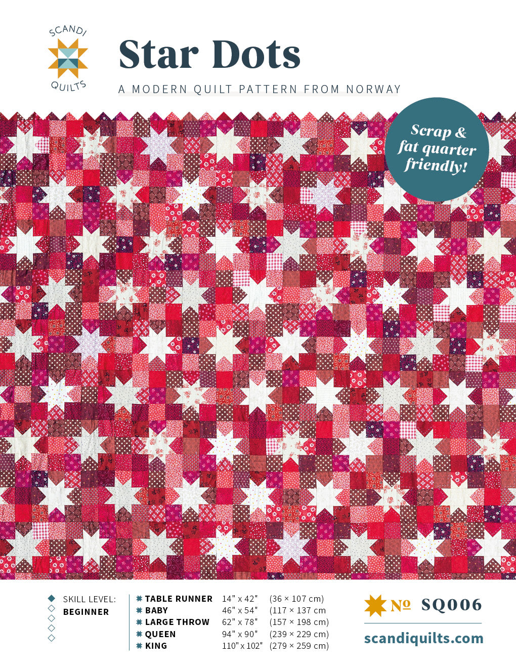Star dots quilt pattern