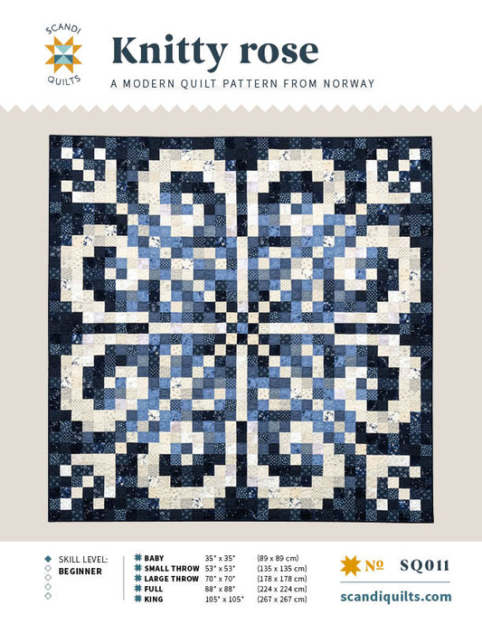 Knitty rose quilt pattern