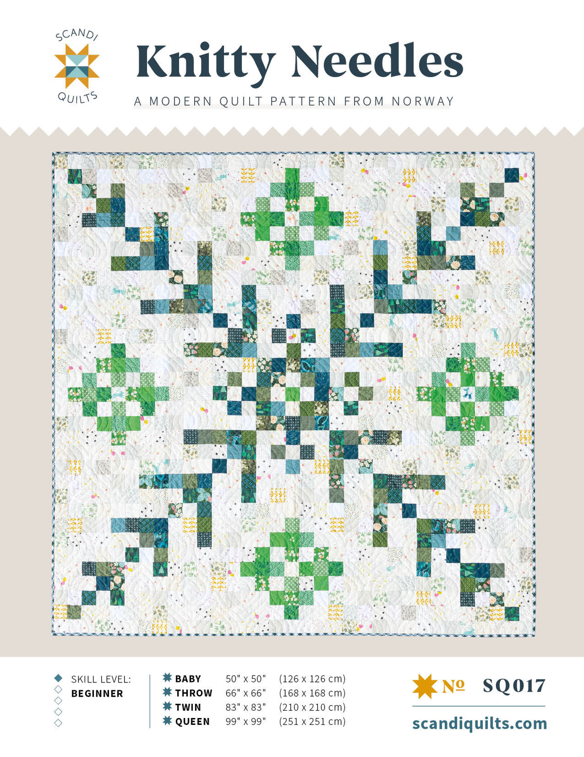 Knitty Needles quilt pattern