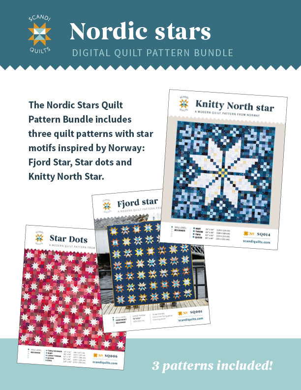 Nordic Stars quilt pattern bundle