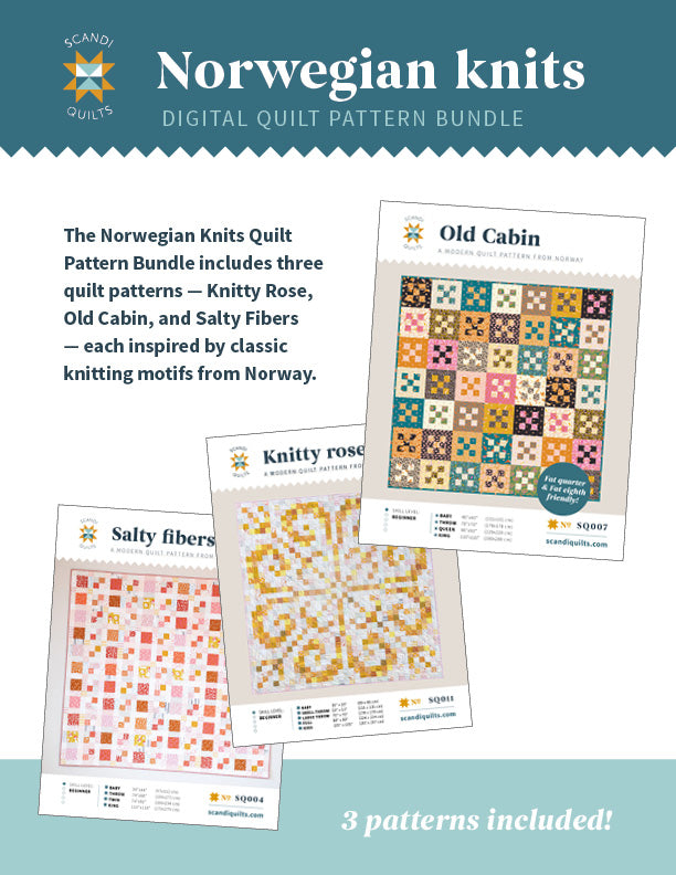 Norwegian knits quilt pattern bundle
