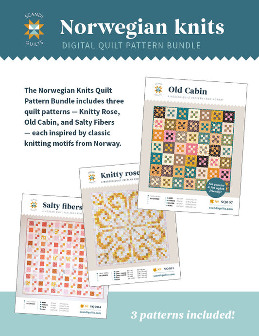Norwegian knits quilt pattern bundle