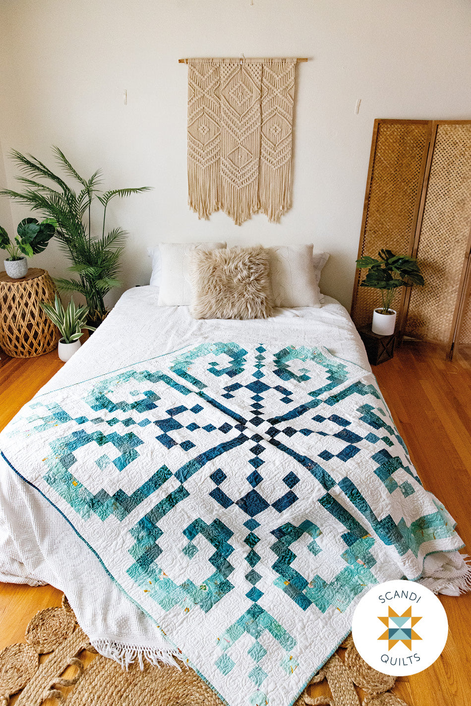 Knitty rose quilt pattern