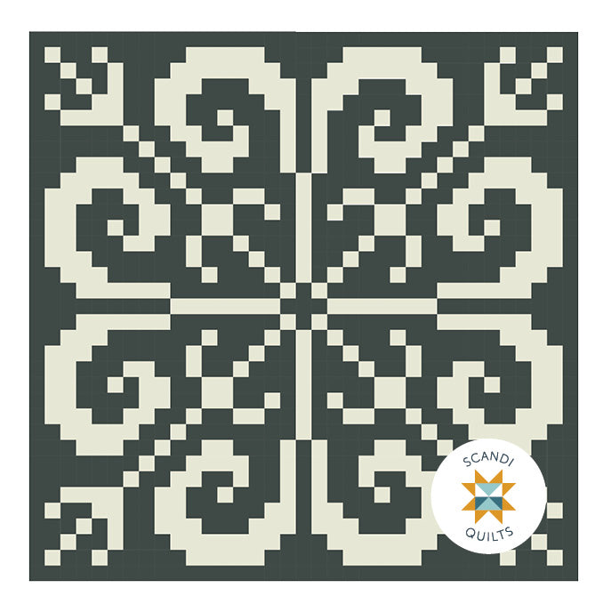 Knitty rose quilt pattern