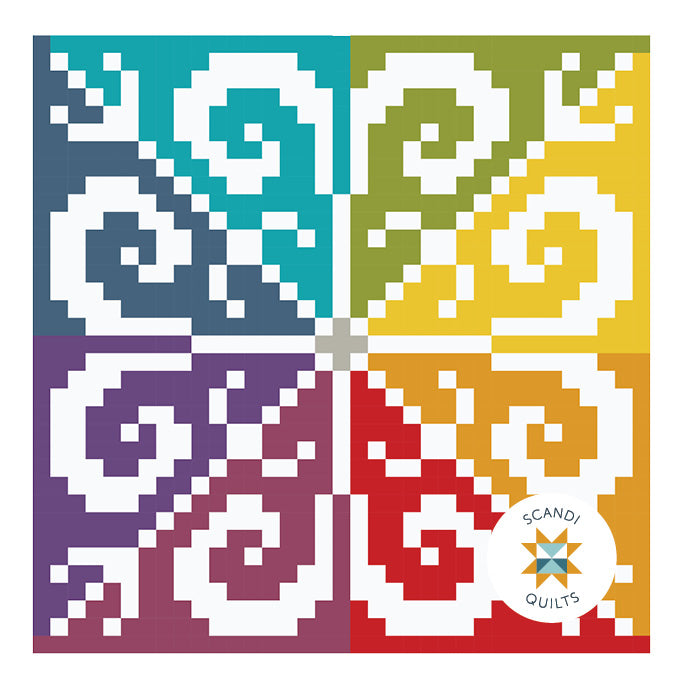 Knitty rose quilt pattern