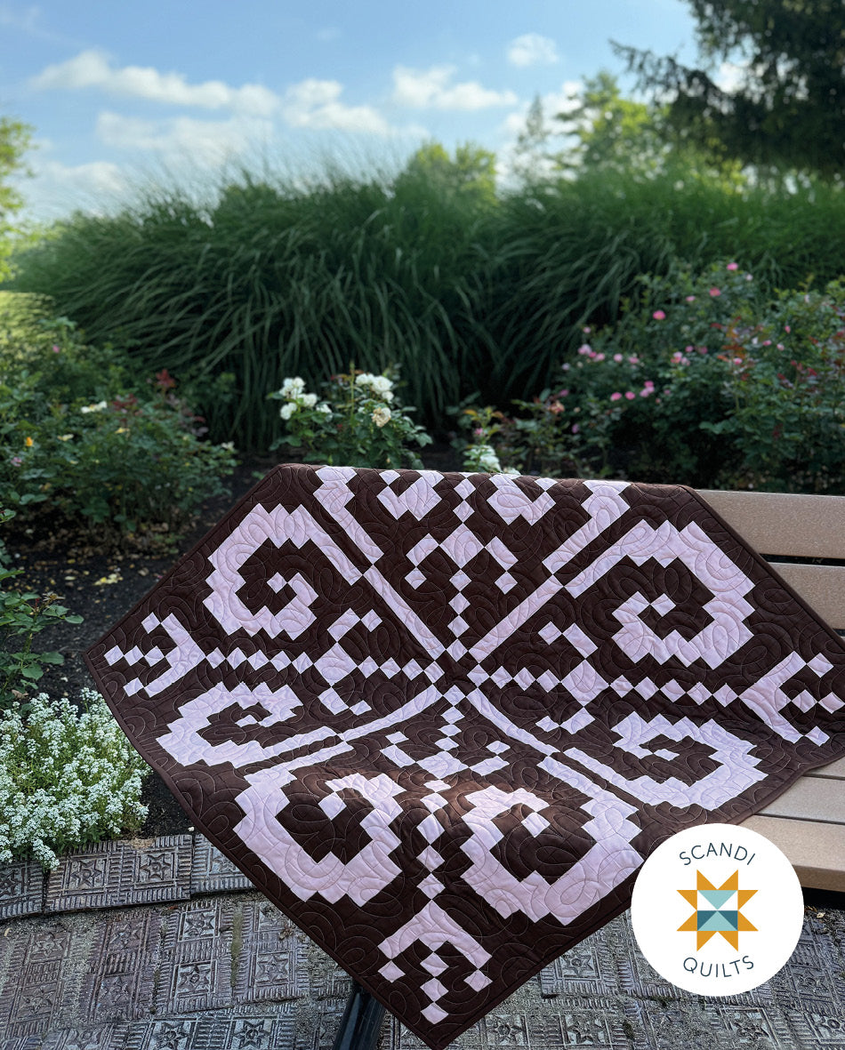 Knitty rose quilt pattern