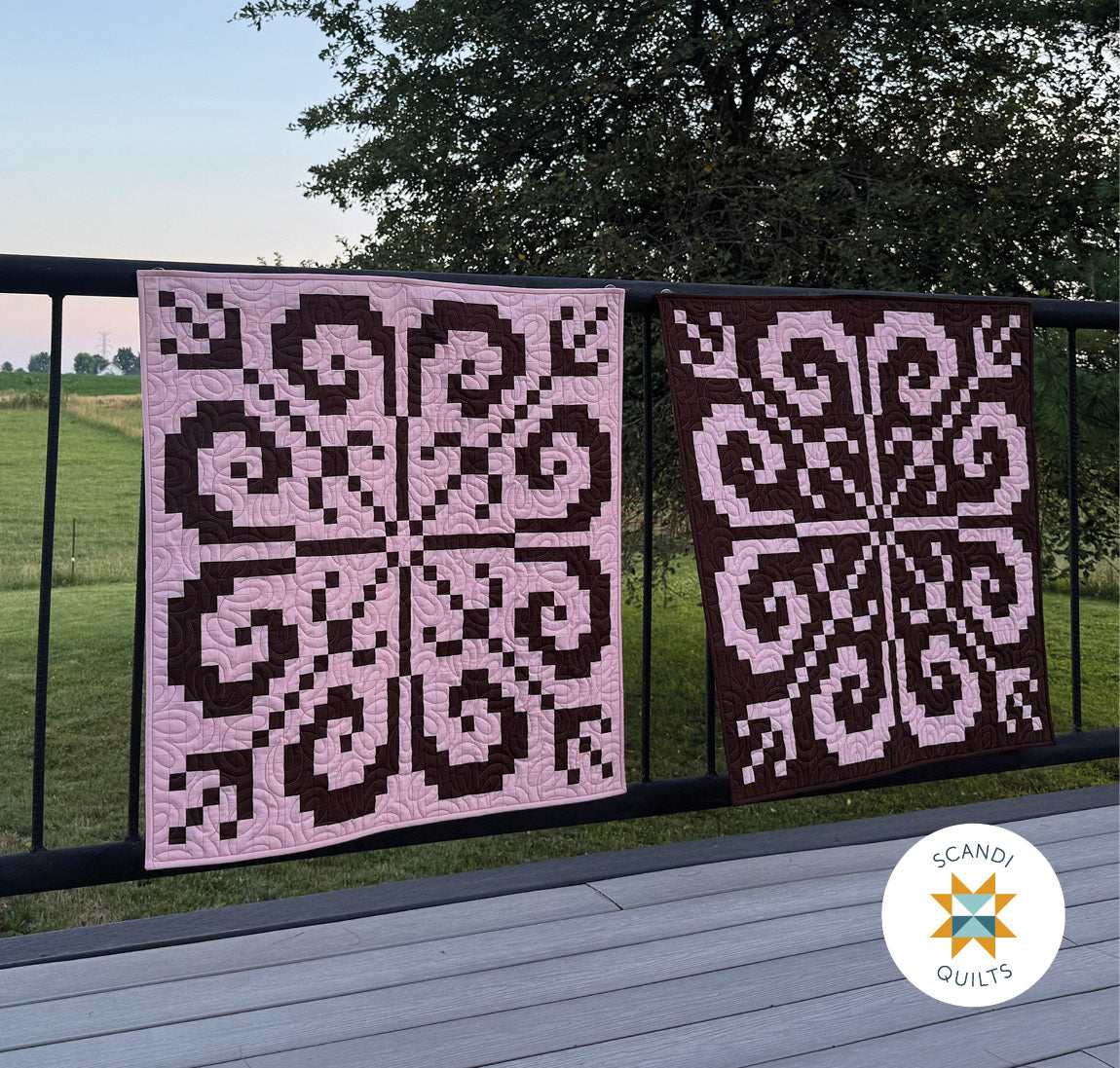 Knitty rose quilt pattern