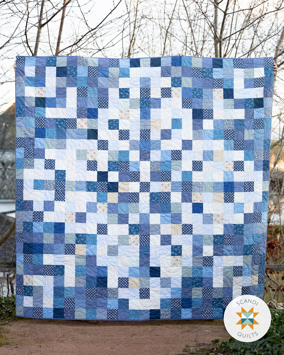 Knitty leaves quilt pattern