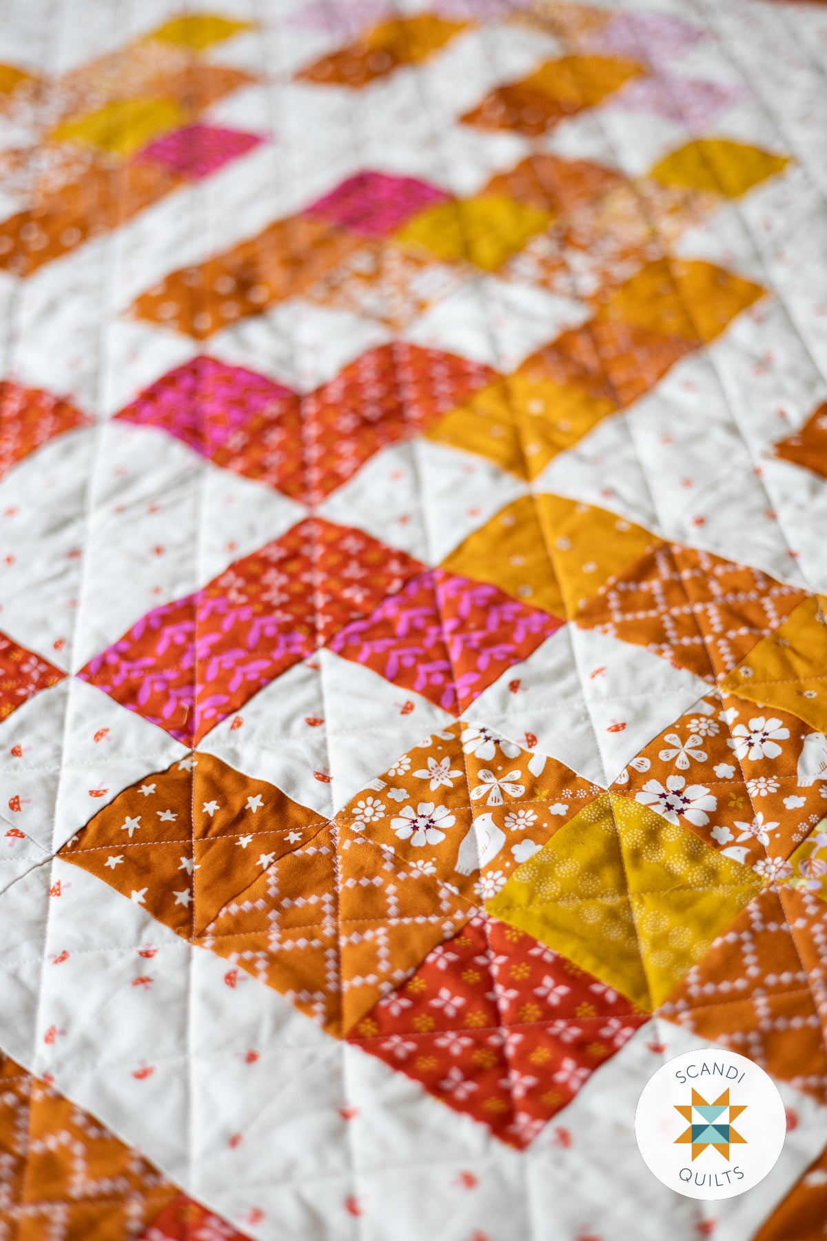 Knitty leaves quilt pattern