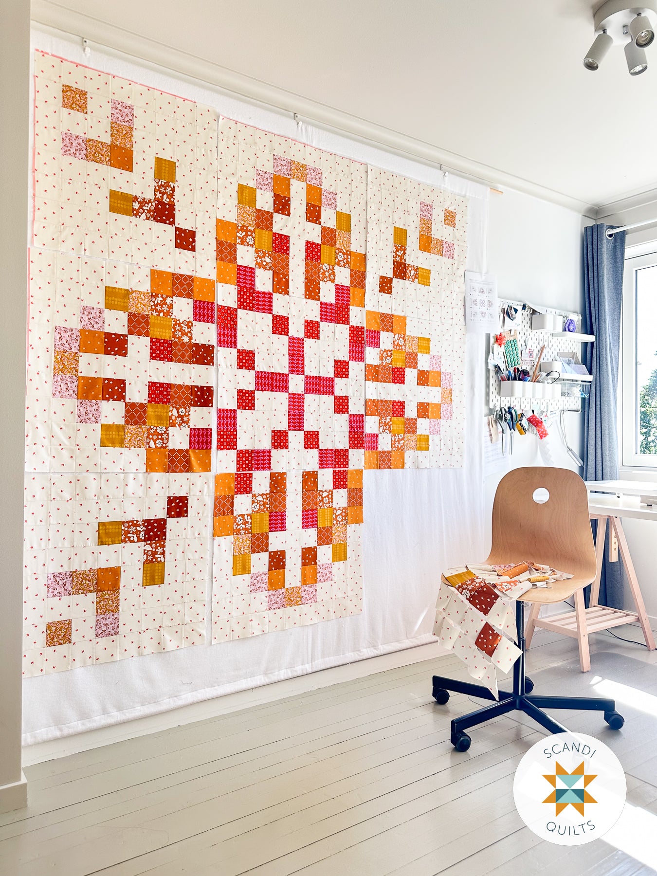 Knitty leaves quilt pattern