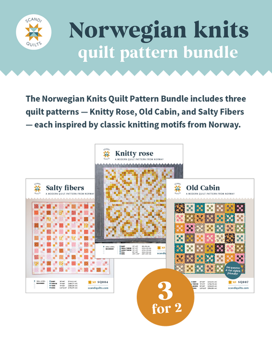Norwegian knits quilt pattern bundle
