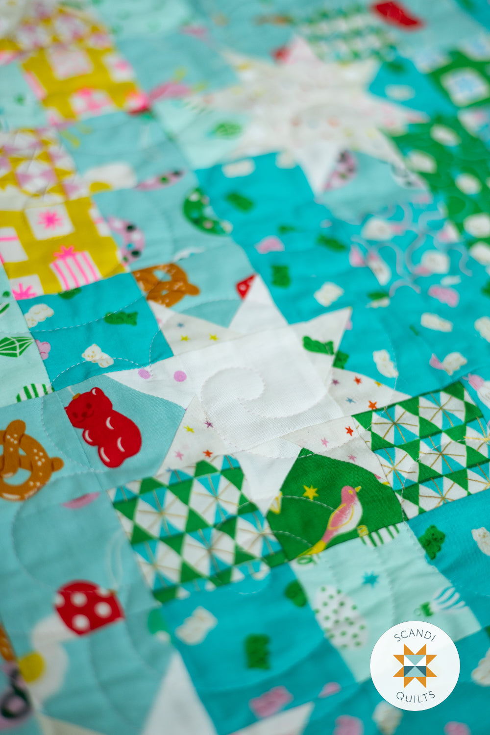 Star dots quilt pattern