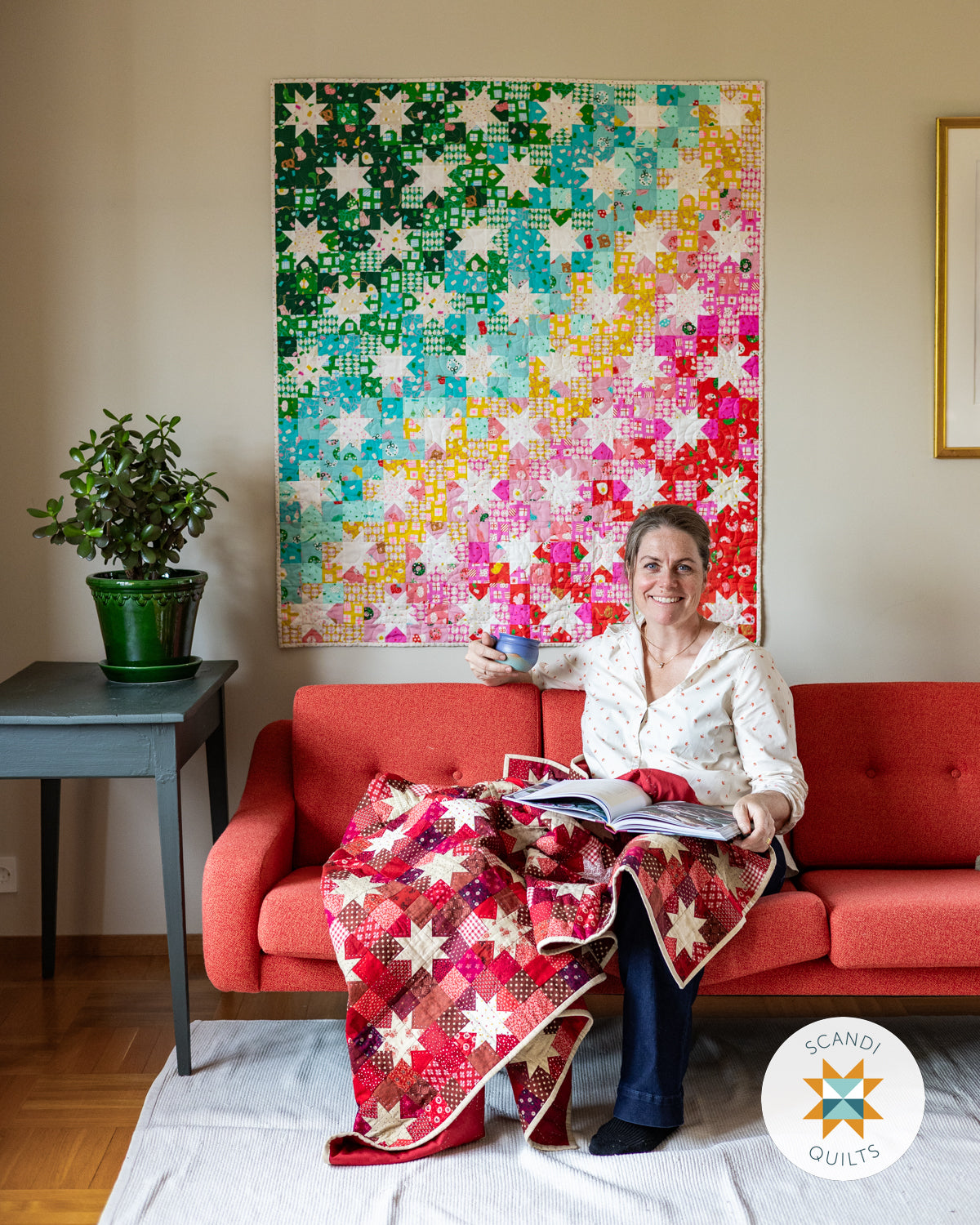 Star dots quilt pattern