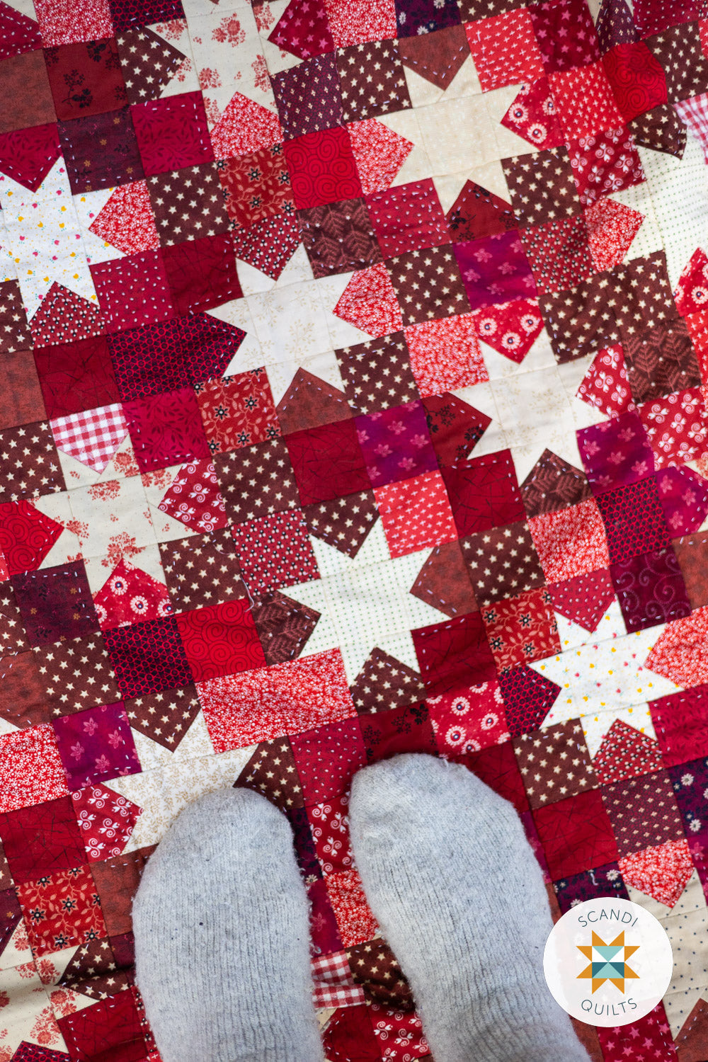 Star dots quilt pattern