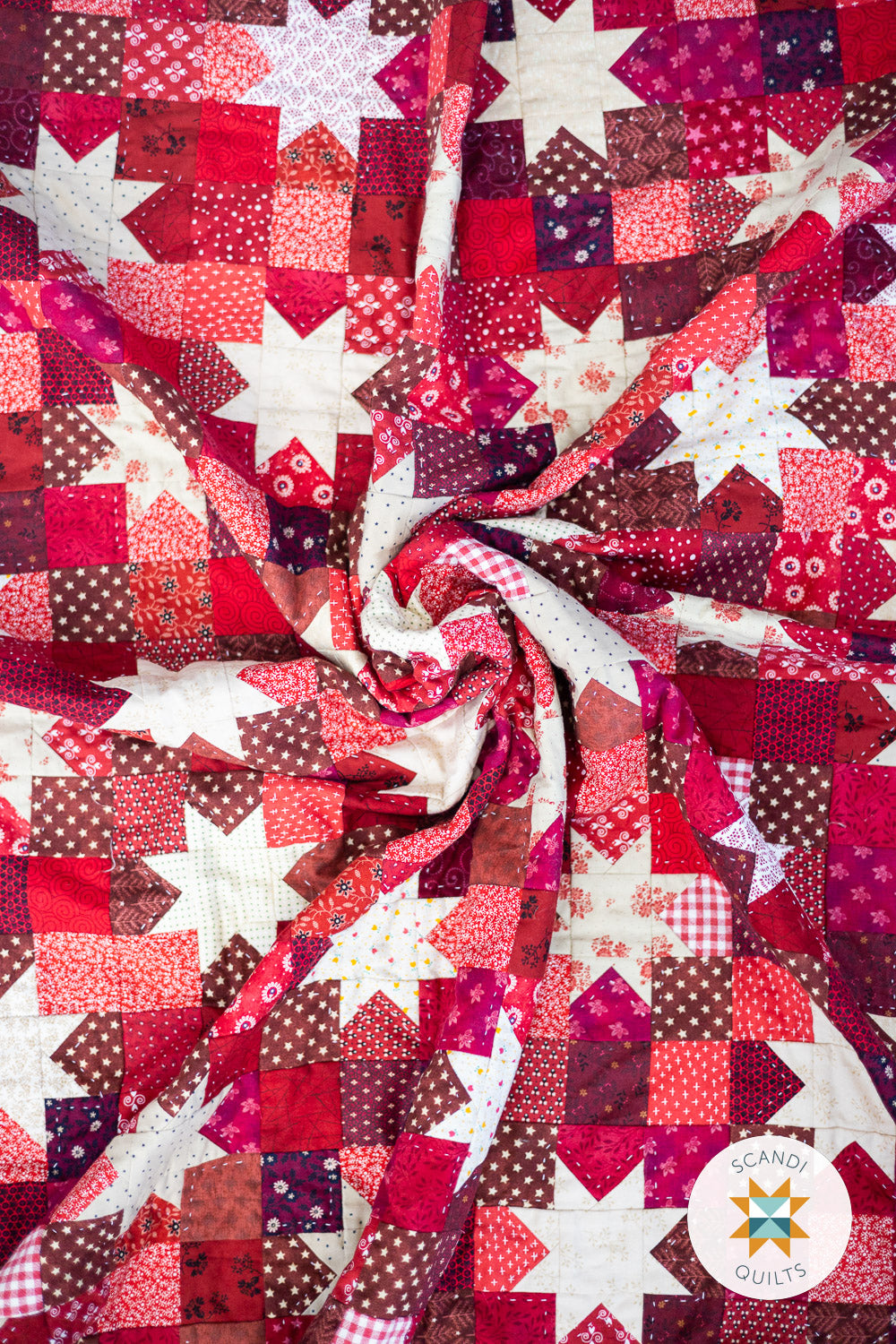 Star dots quilt pattern