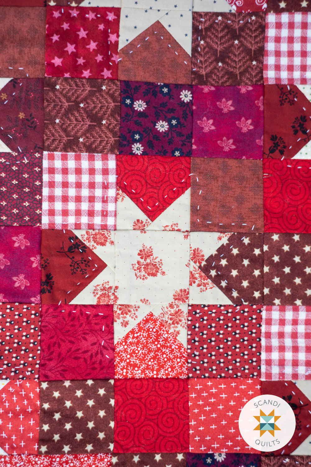 Star dots quilt pattern