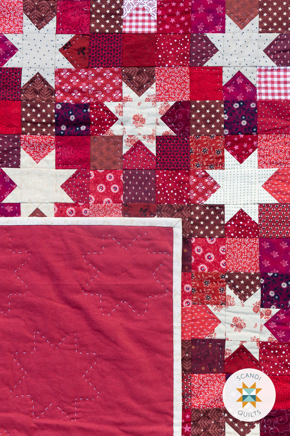 Star dots quilt pattern