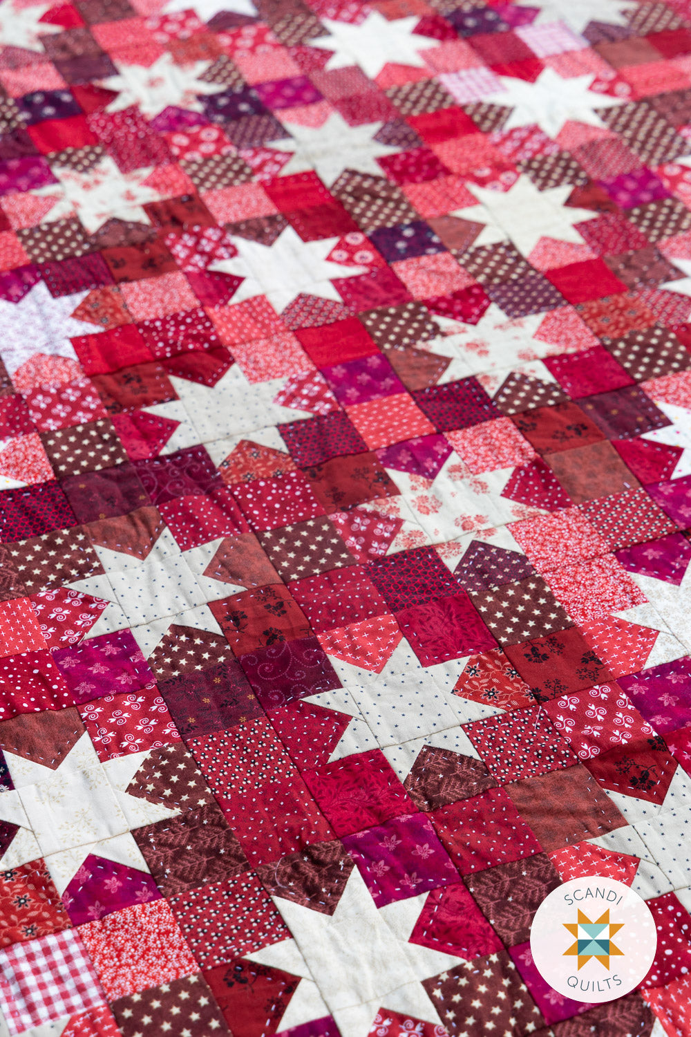 Star dots quilt pattern