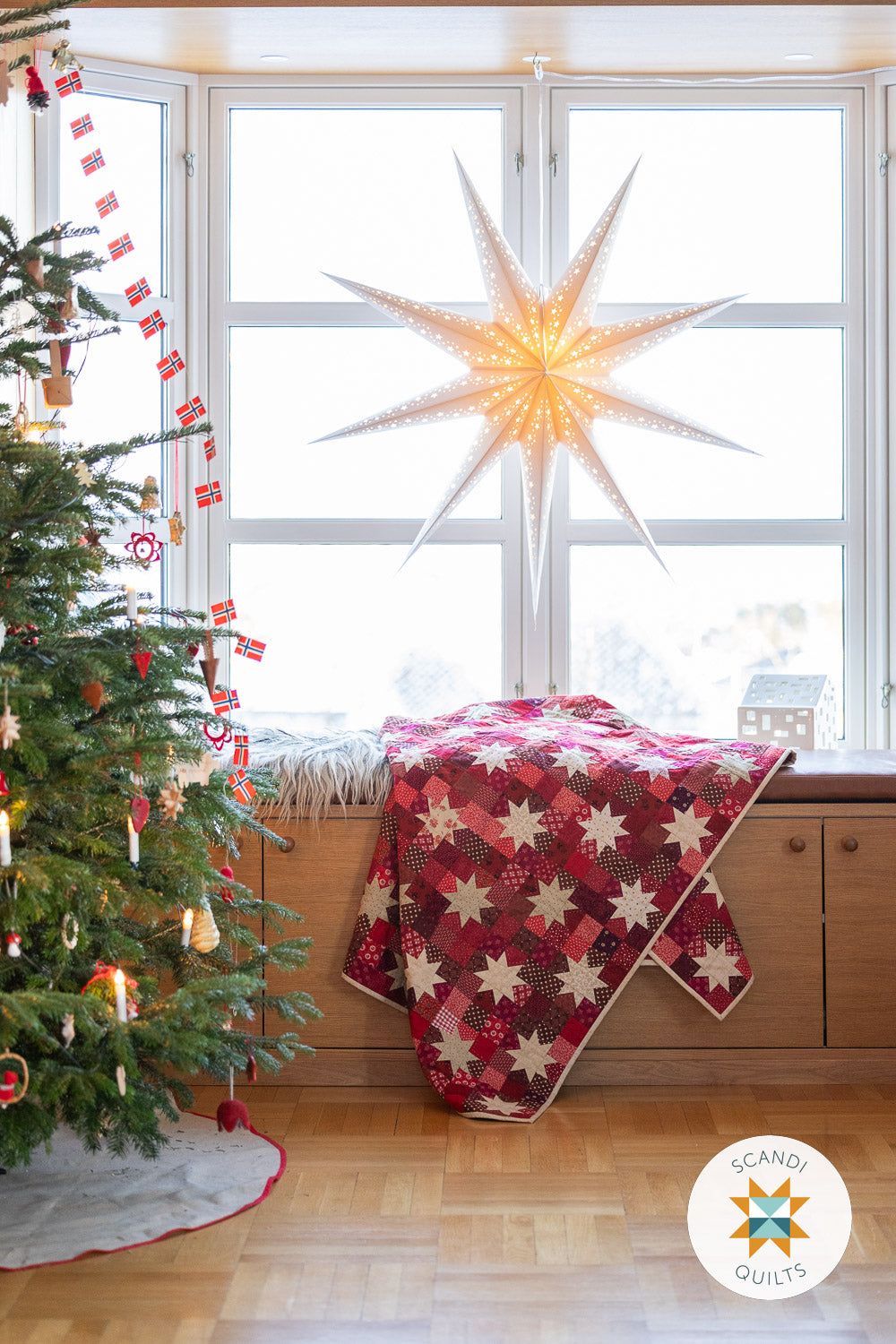 Star dots quilt pattern